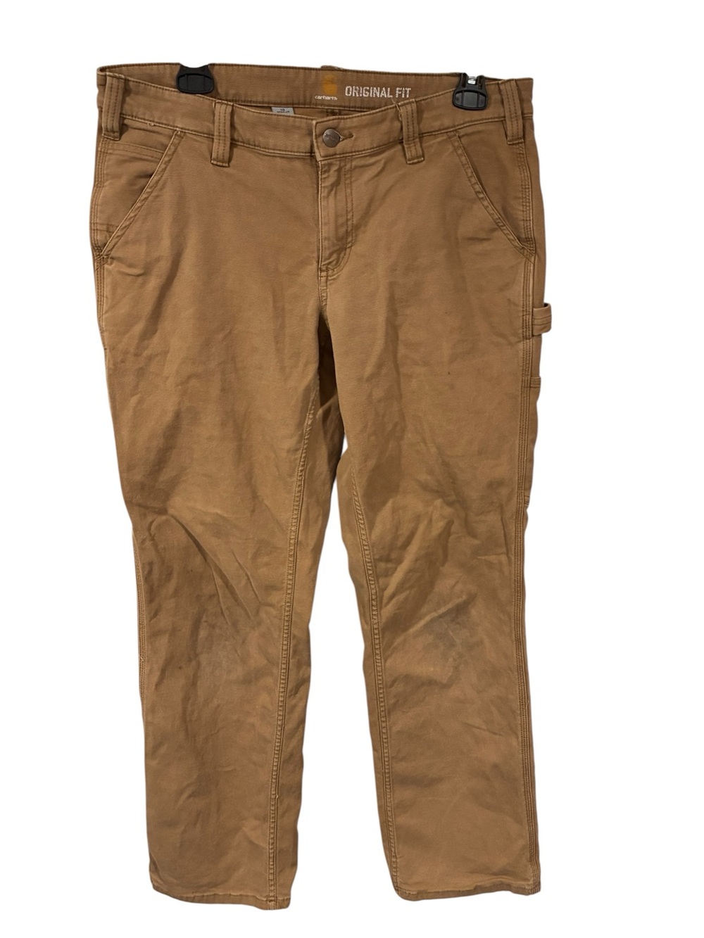 Carhartt Khaki Tan Carpenter Work Pants Size 10 Regular